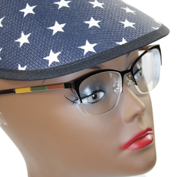 Nautica NLO5009 Brown Oversized Cat Eye Eyeglass Frames - Picture 1 of 9